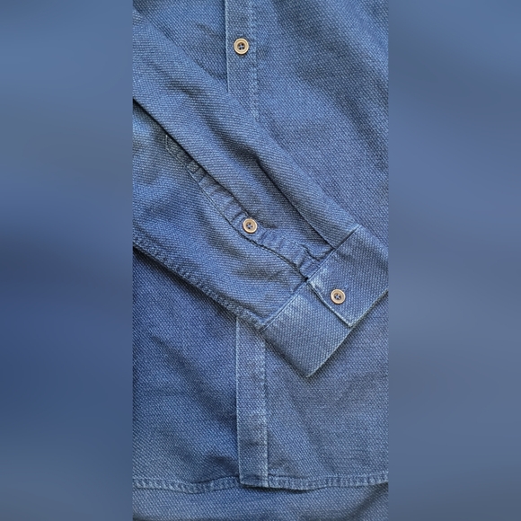 ZARA MAN Button Up Blue Shirt - Slim Fit Size M - Picture 6 of 7